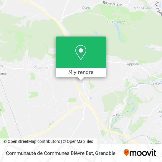 Communauté de Communes Bièvre Est plan