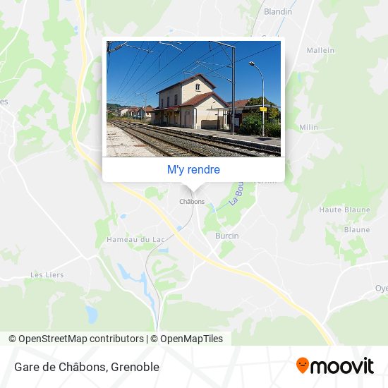 Gare de Châbons plan