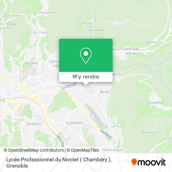 Lycée Professionnel du Nivolet ( Chambéry ) plan