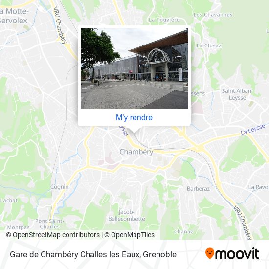 Gare de Chambéry Challes les Eaux plan