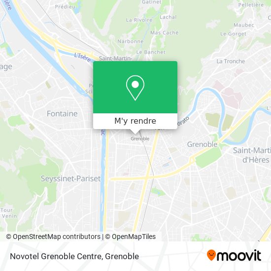 Novotel Grenoble Centre plan