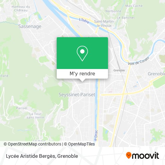 Lycée Aristide Bergès plan