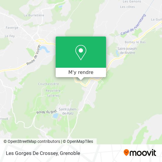 Les Gorges De Crossey plan
