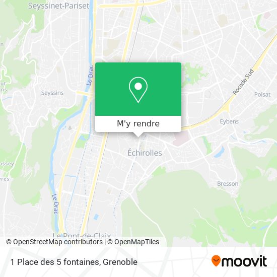 1 Place des 5 fontaines plan