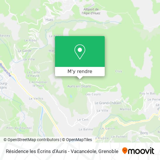 Résidence les Écrins d'Auris - Vacancéole plan