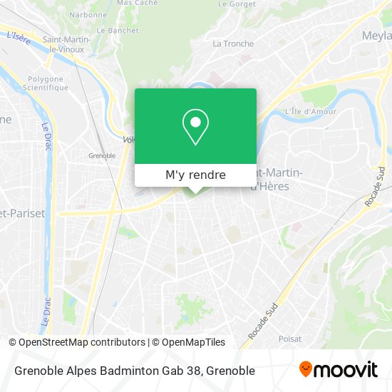 Grenoble Alpes Badminton Gab 38 plan