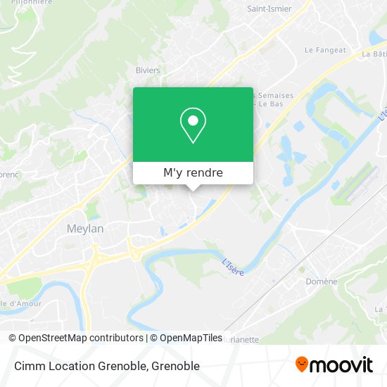 Cimm Location Grenoble plan