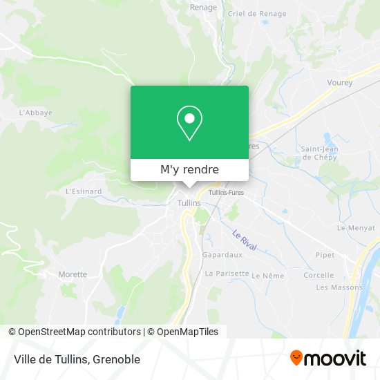Ville de Tullins plan