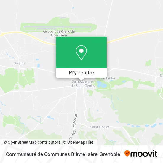 Communauté de Communes Bièvre Isère plan