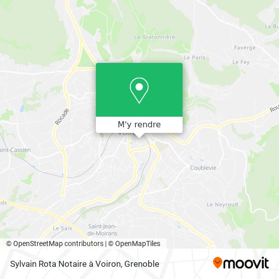 Sylvain Rota Notaire à Voiron plan