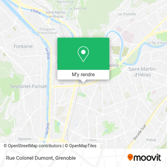 Rue Colonel Dumont plan