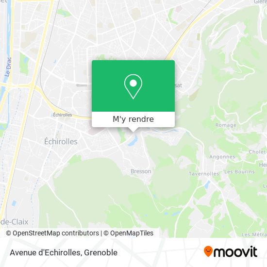 Avenue d'Echirolles plan