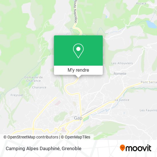 Camping Alpes Dauphiné plan