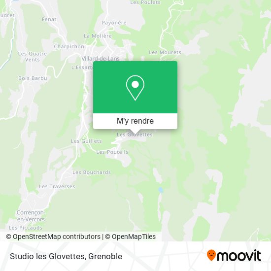 Studio les Glovettes plan