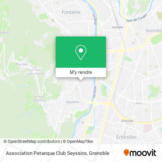 Association Petanque Club Seyssins plan