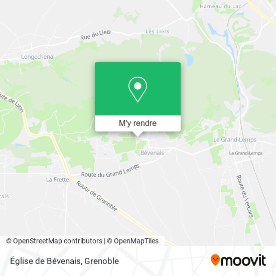 Église de Bévenais plan