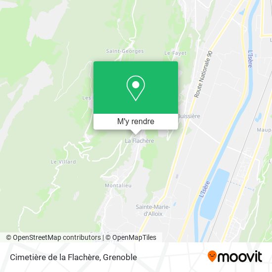 Cimetière de la Flachère plan