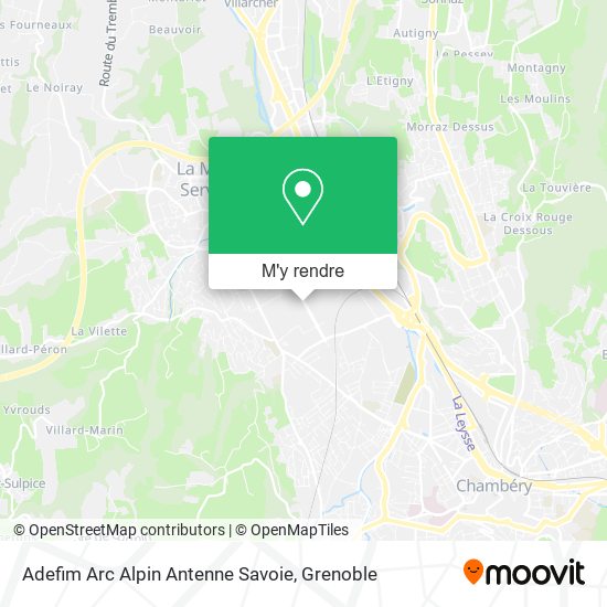 Adefim Arc Alpin Antenne Savoie plan