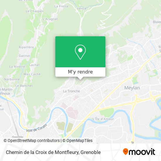 Chemin de la Croix de Montfleury plan