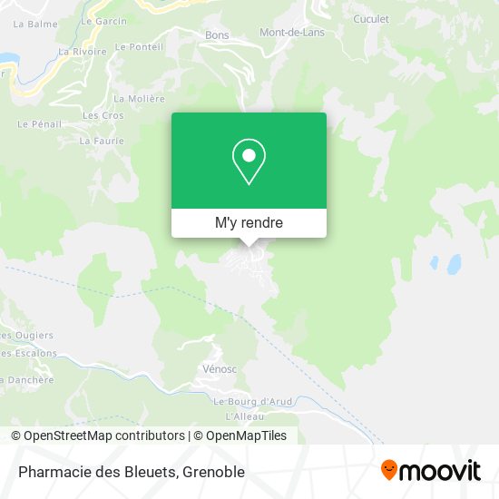 Pharmacie des Bleuets plan