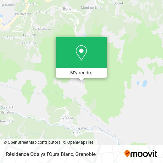 Résidence Odalys l'Ours Blanc plan