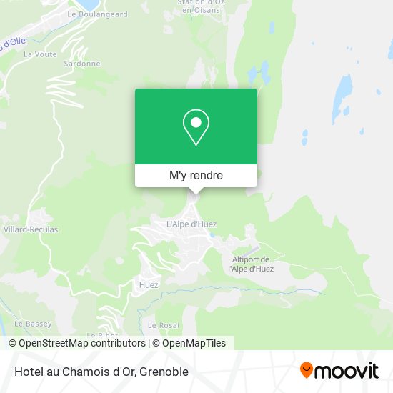 Hotel au Chamois d'Or plan