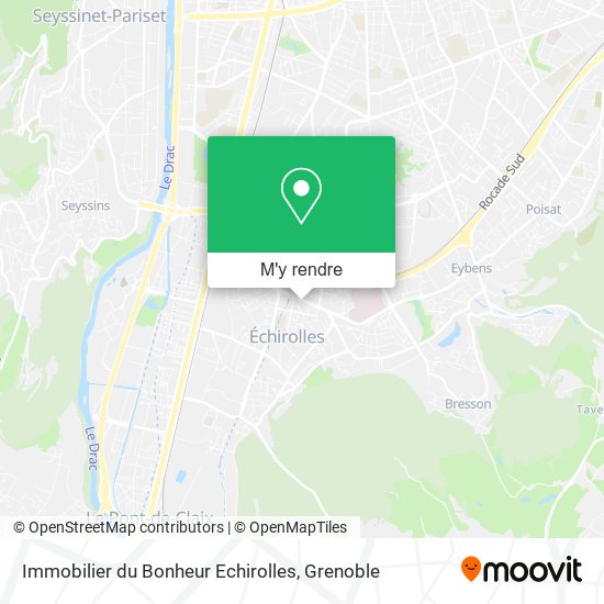 Immobilier du Bonheur Echirolles plan