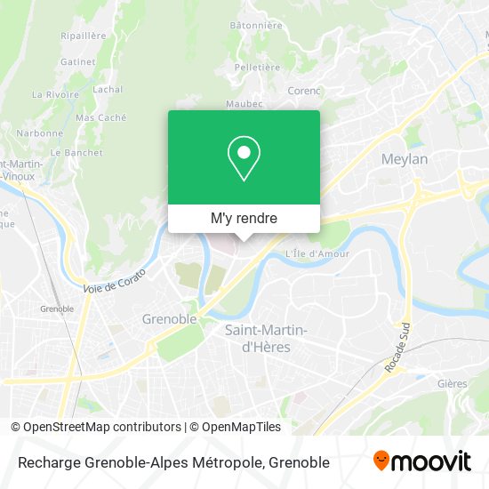 Recharge Grenoble-Alpes Métropole plan