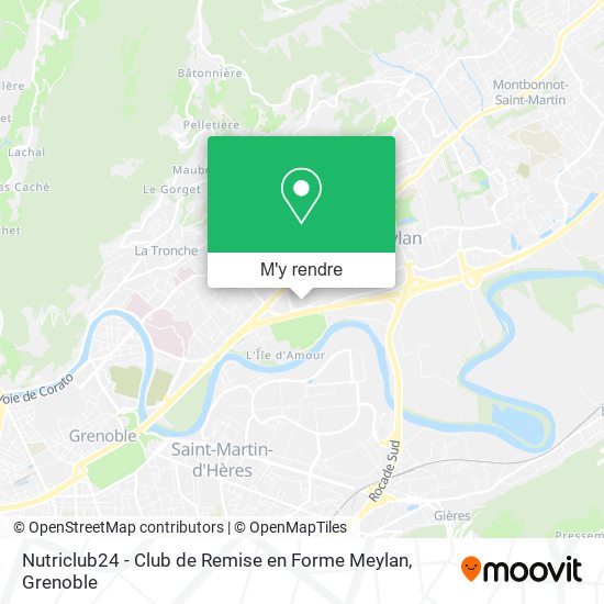 Nutriclub24 - Club de Remise en Forme Meylan plan