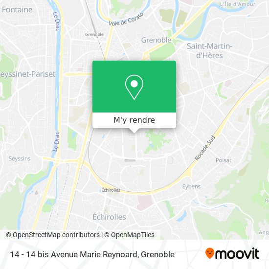 14 - 14 bis Avenue Marie Reynoard plan