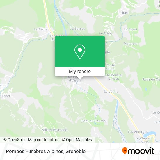 Pompes Funebres Alpines plan