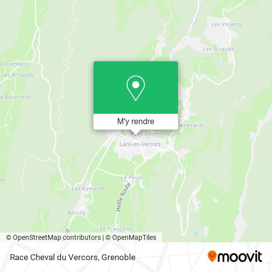 Race Cheval du Vercors plan