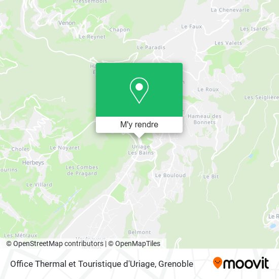 Office Thermal et Touristique d'Uriage plan