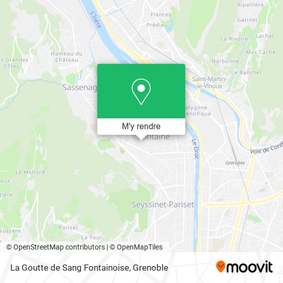 La Goutte de Sang Fontainoise plan