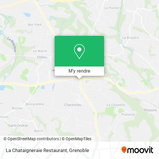 La Chataigneraie Restaurant plan