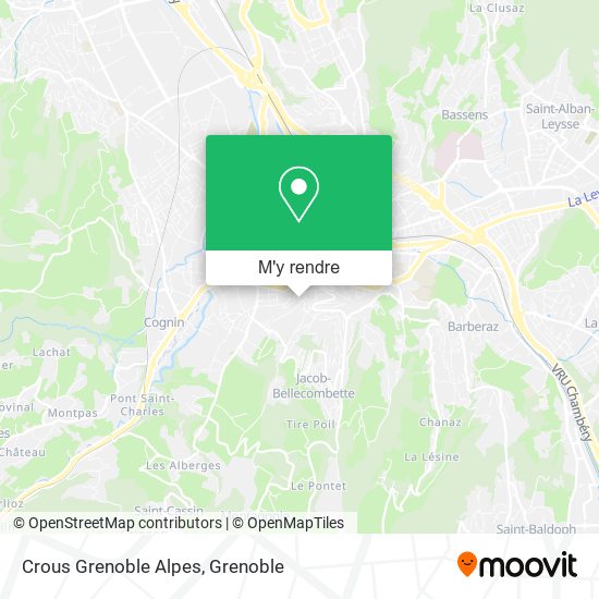 Crous Grenoble Alpes plan