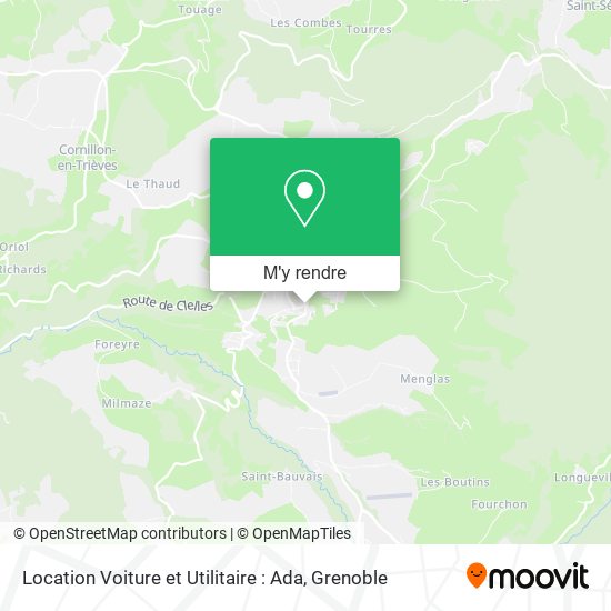 Location Voiture et Utilitaire : Ada plan