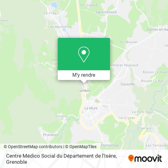 Centre Médico Social du Département de l'Isère plan