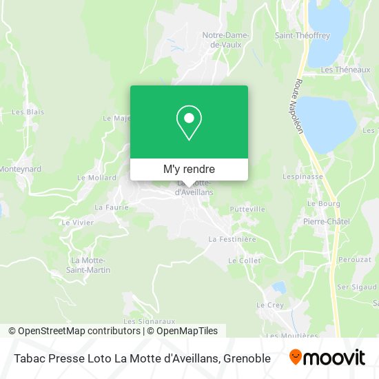 Tabac Presse Loto La Motte d'Aveillans plan