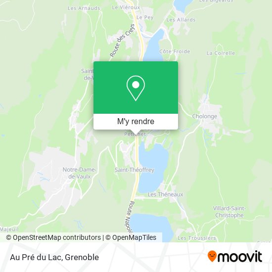 Au Pré du Lac plan