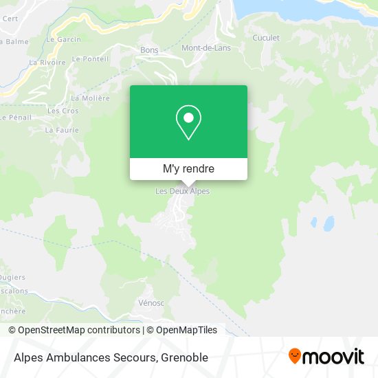Alpes Ambulances Secours plan