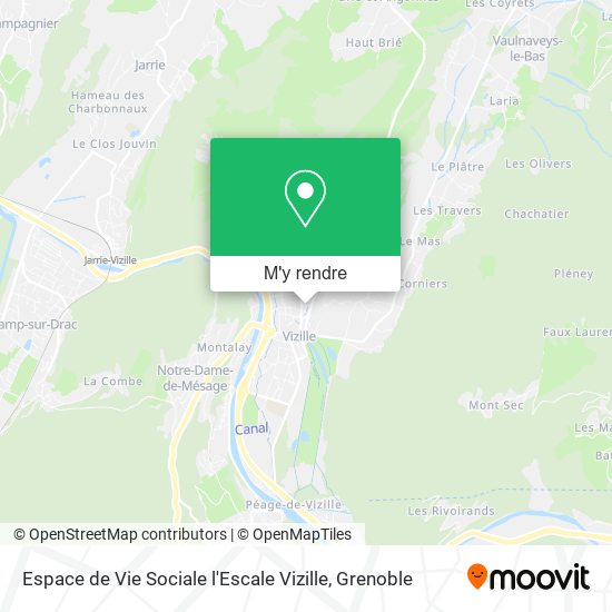 Espace de Vie Sociale l'Escale Vizille plan