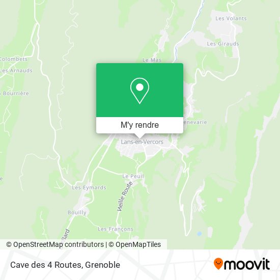 Cave des 4 Routes plan