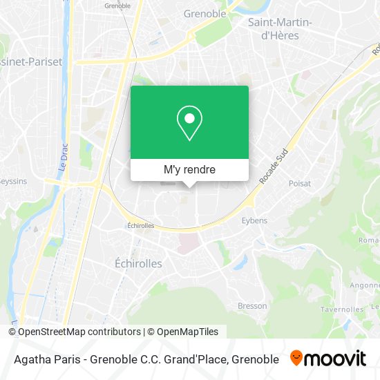 Agatha Paris - Grenoble C.C. Grand'Place plan