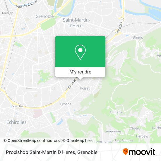 Proxishop Saint-Martin D Heres plan