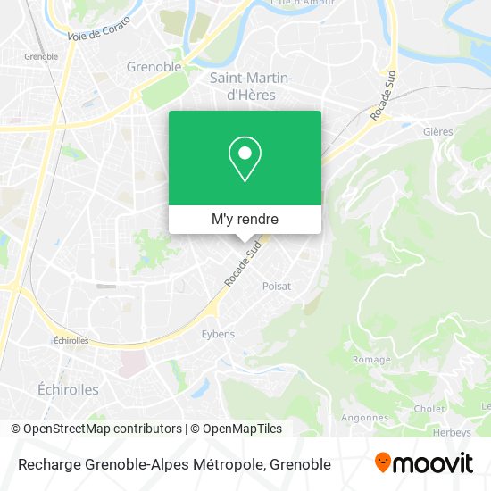 Recharge Grenoble-Alpes Métropole plan