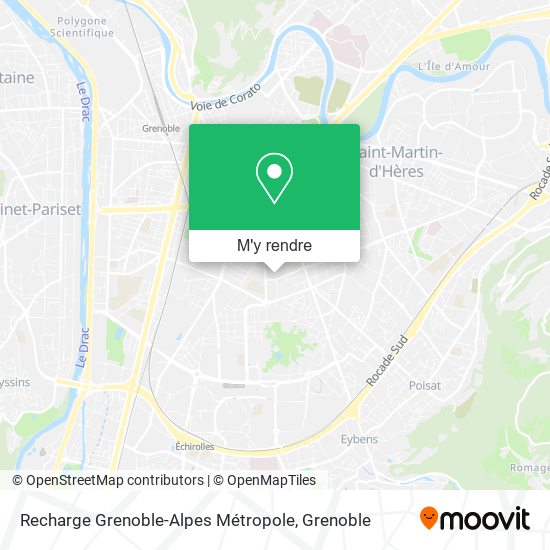 Recharge Grenoble-Alpes Métropole plan