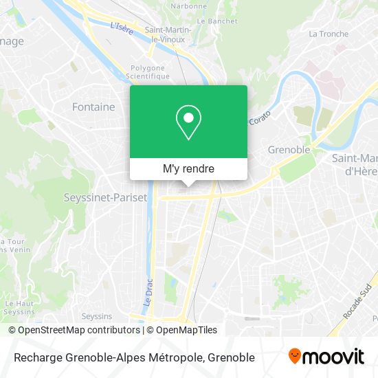 Recharge Grenoble-Alpes Métropole plan