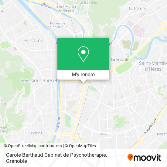 Carole Berthaud Cabinet de Psychotherapie plan