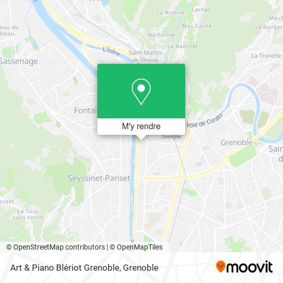 Art & Piano Blériot Grenoble plan